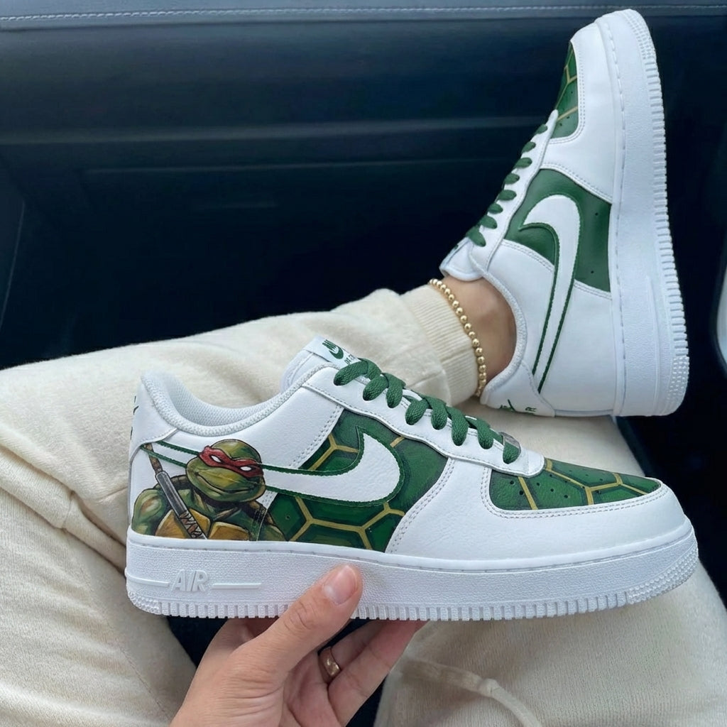 Custom Air Force 1 Green Teenage Mutant Ninja Turtles