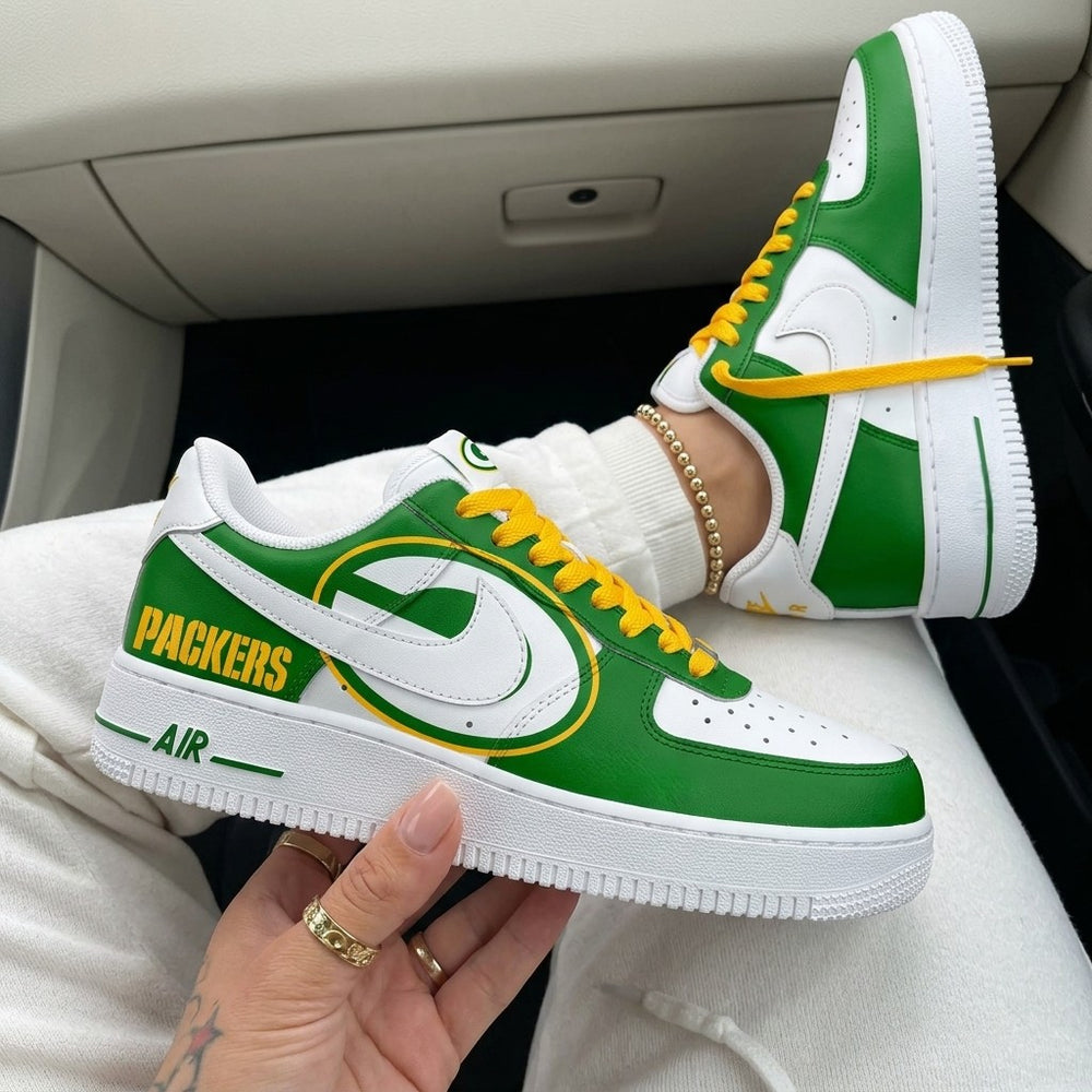 Custom Air Force 1 Green Yellow Packers