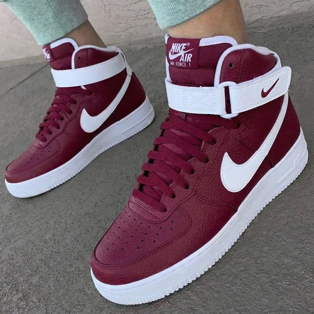 Custom Air Force 1 Maroon White