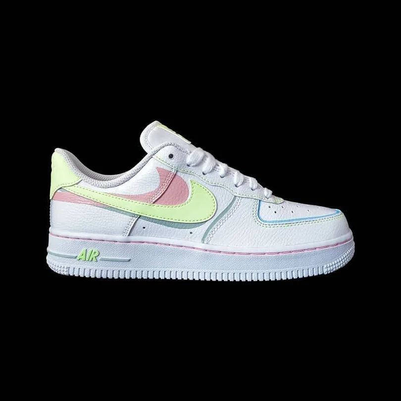 Custom Air Force 1 Mint Blue Lime Green