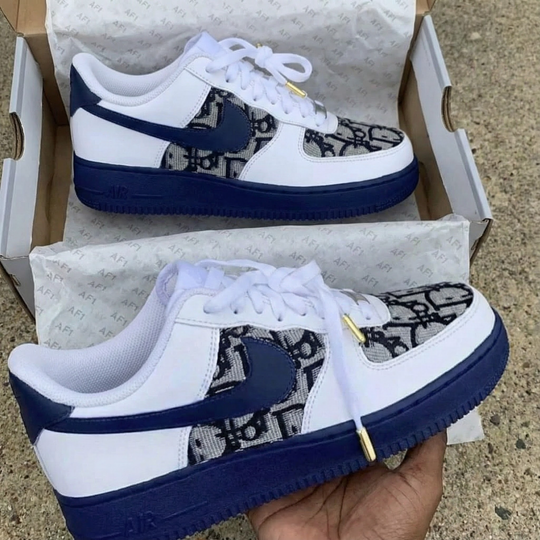 Custom Air Force 1 Navy LV Pattern