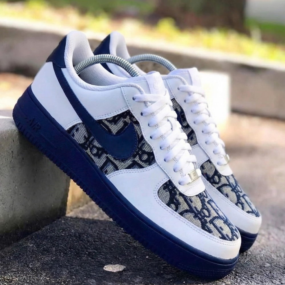 Custom Air Force 1 Navy LV Pattern