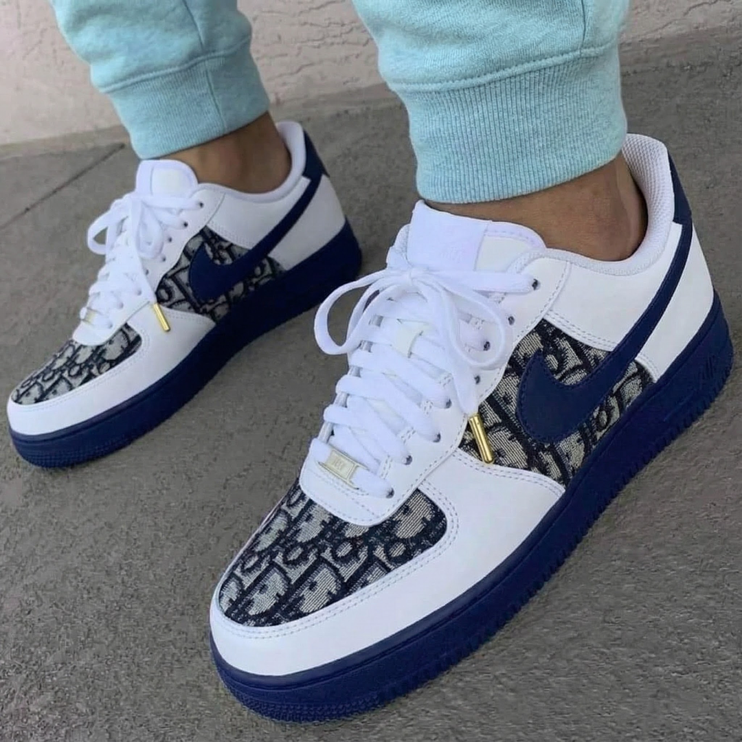 Custom Air Force 1 Navy LV Pattern