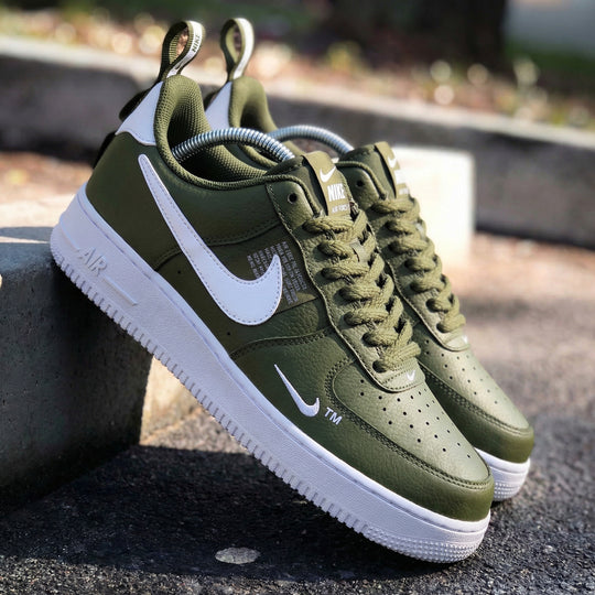 Custom Air Force 1 Olive White Design