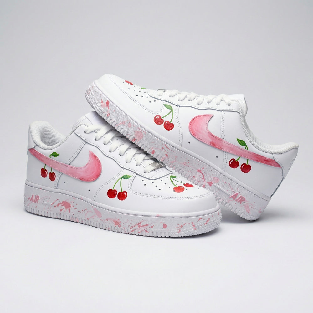 Custom Air Force 1 Pink Cherry Design