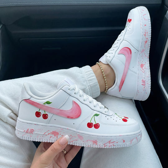 Custom Air Force 1 Pink Cherry Design