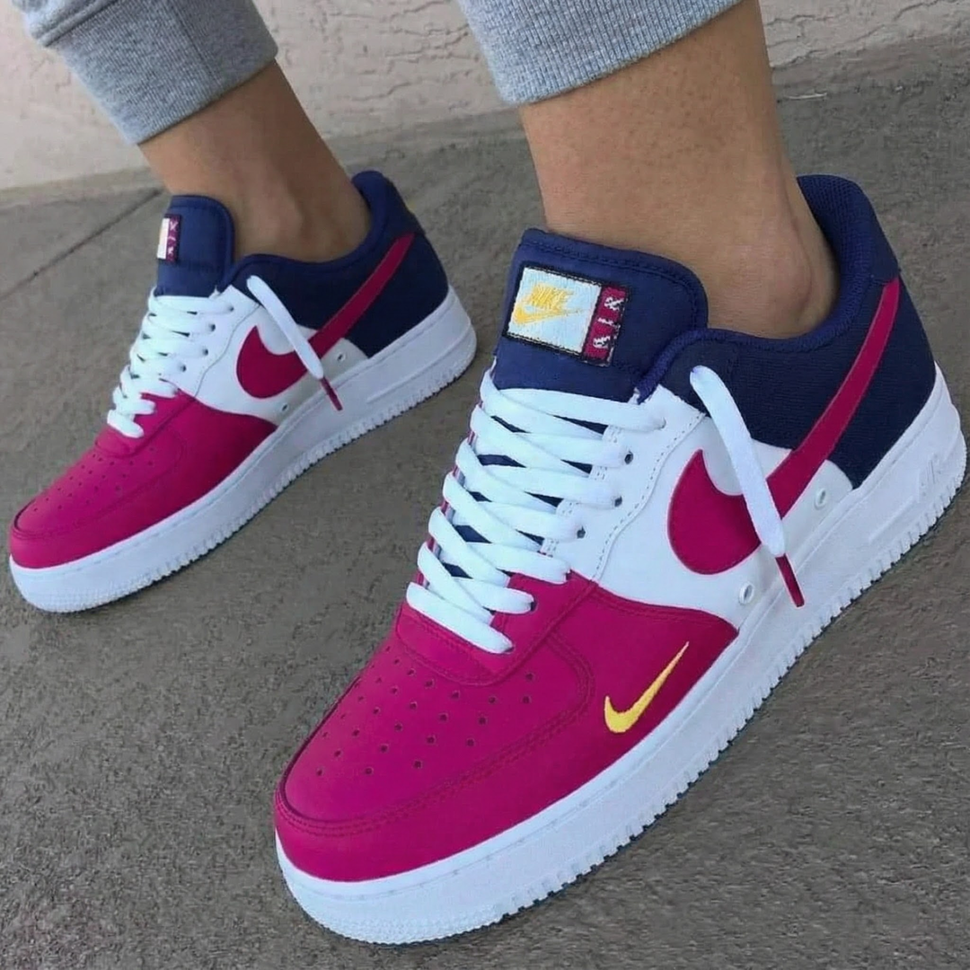 Custom Air Force 1 Pink Navy Design