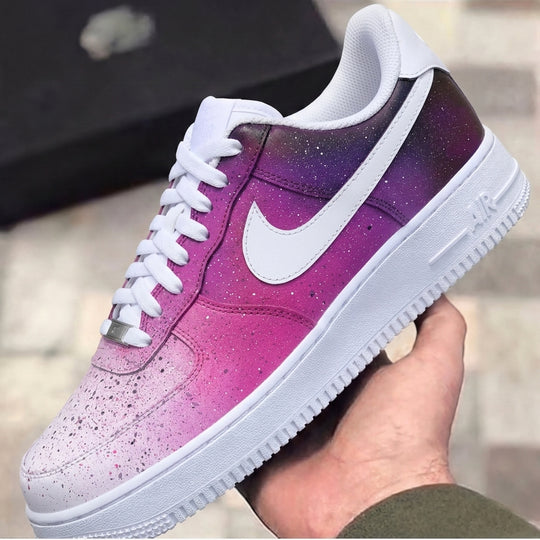 Custom Air Force 1 Pink Purple Galaxy