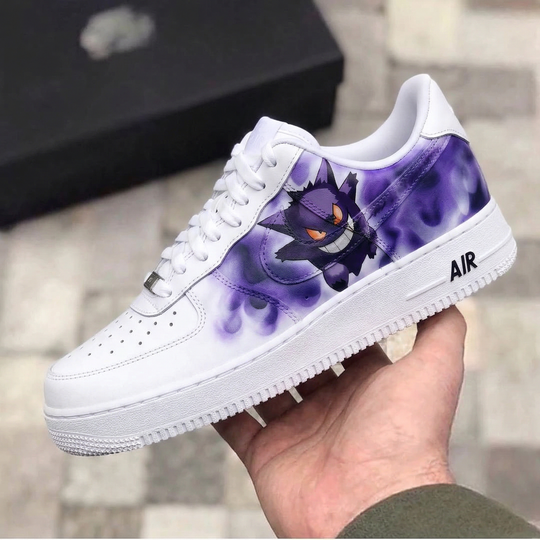 Custom Air Force 1 Purple Gengar