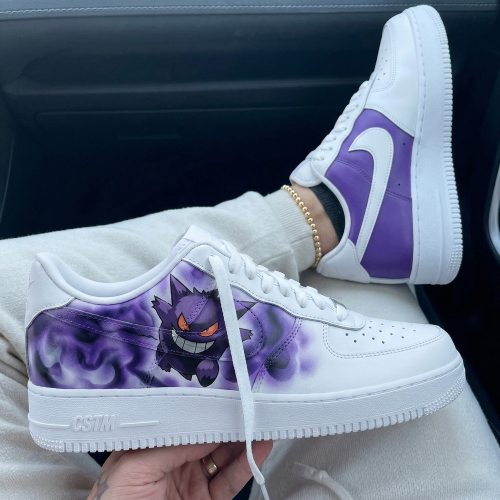 Custom Air Force 1 Purple Gengar