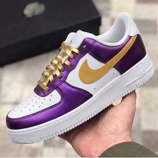 Custom Air Force 1 Purple Gold