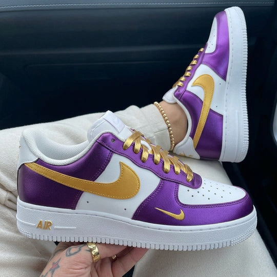Custom Air Force 1 Purple Gold