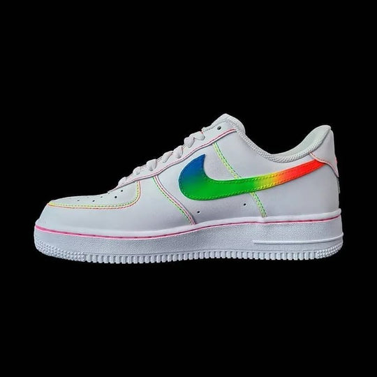 Custom Air Force 1 Rainbow Swoosh