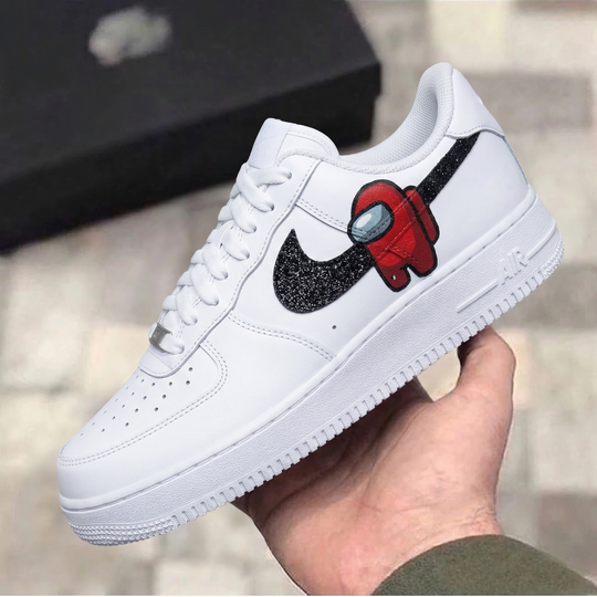 Custom Air Force 1 Red Black Among Us Characters