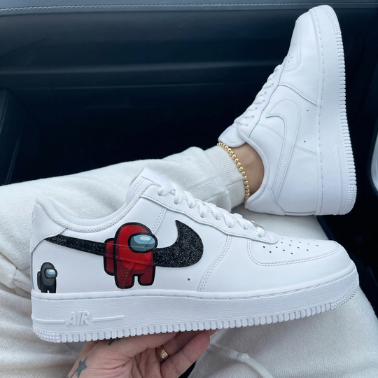 Custom Air Force 1 Red Black Among Us Characters