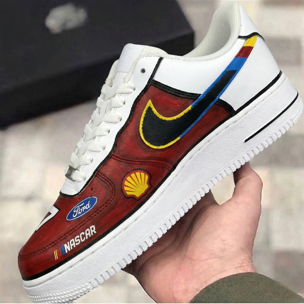 Custom Air Force 1 Red Nascar Theme