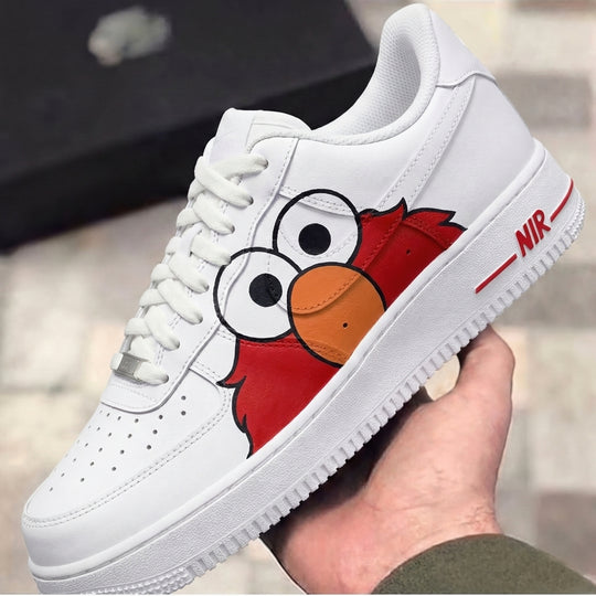 Custom Air Force 1 Red Orange Elmo