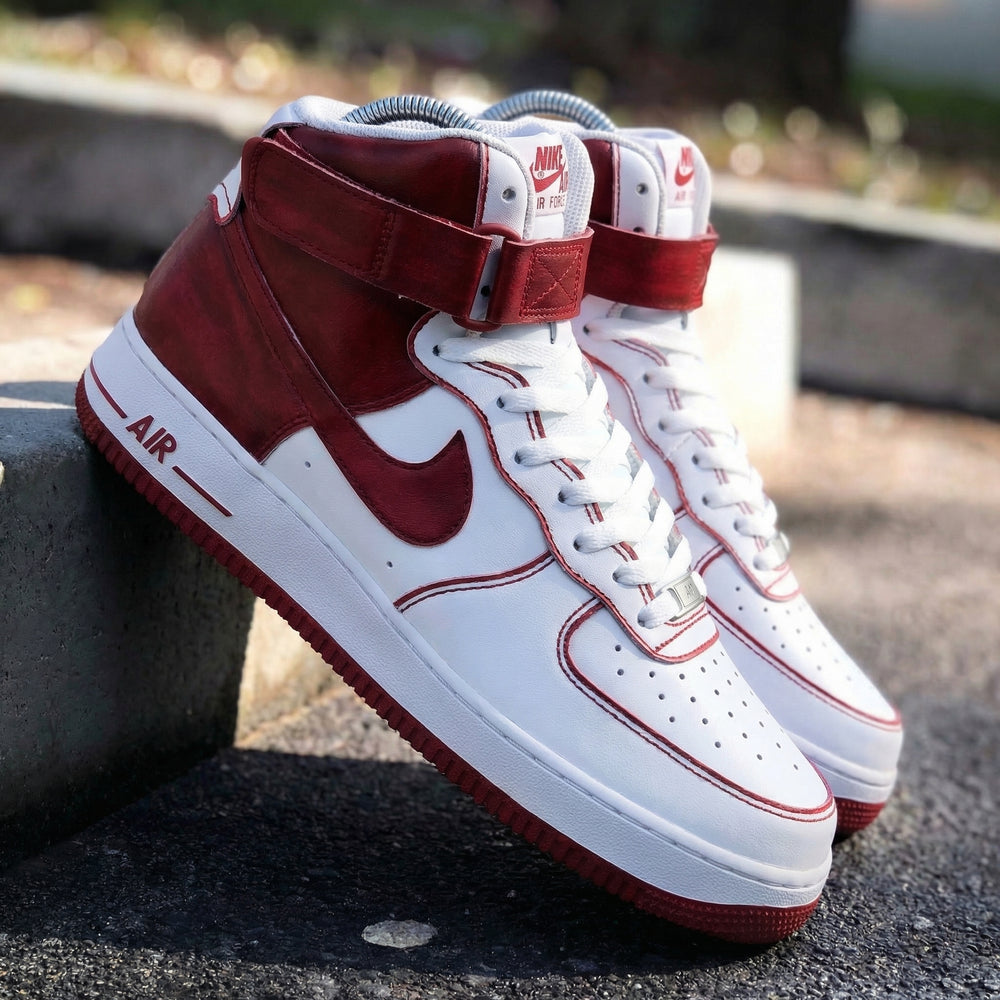 Custom Air Force 1 Red White