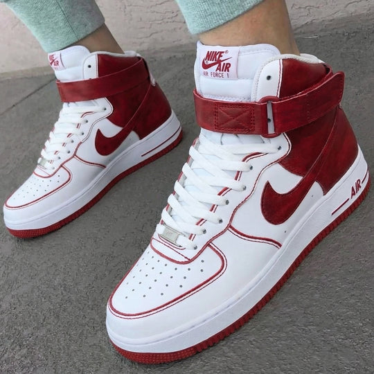 Custom Air Force 1 Red White
