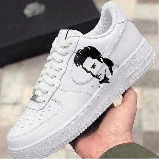 Custom Air Force 1 White Black Portrait