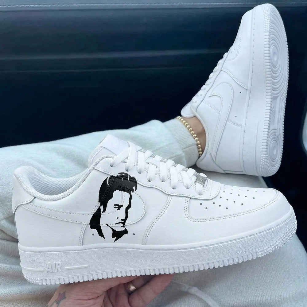 Custom Air Force 1 White Black Portrait