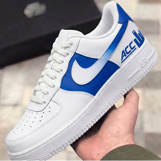 Custom Air Force 1 White Blue ACC City Print