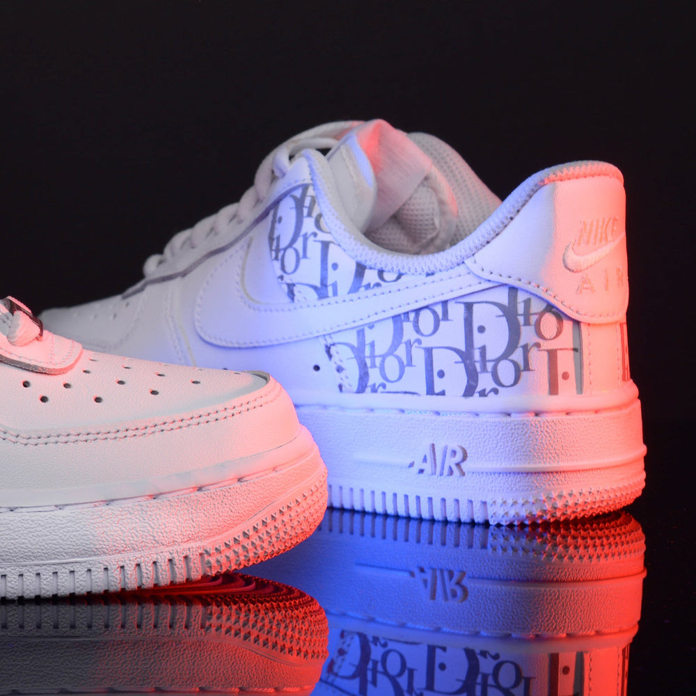 Custom Air Force 1 White Dior Logo