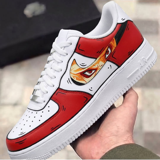 Custom Air Force 1 White Red Anime Eyes
