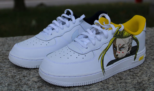 Custom Air Force 1 Yellow Anime Character Design