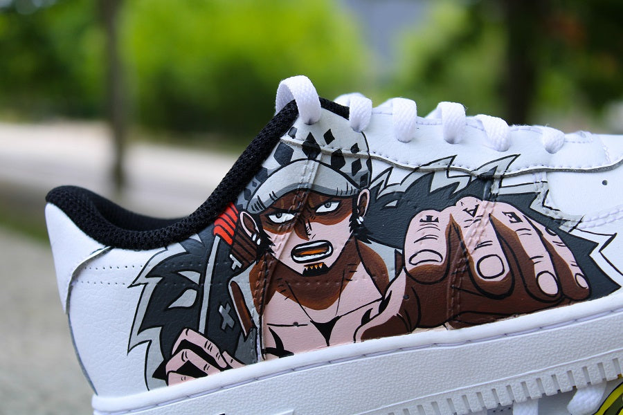 Custom Air Force 1 Yellow Anime Character Design