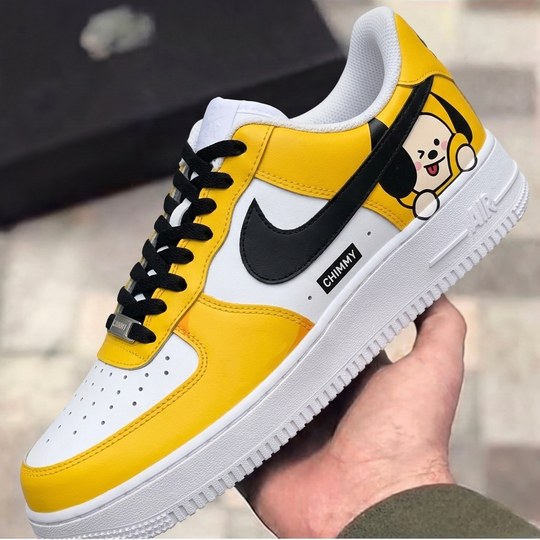 Custom Air Force 1 Yellow Black Chimmy