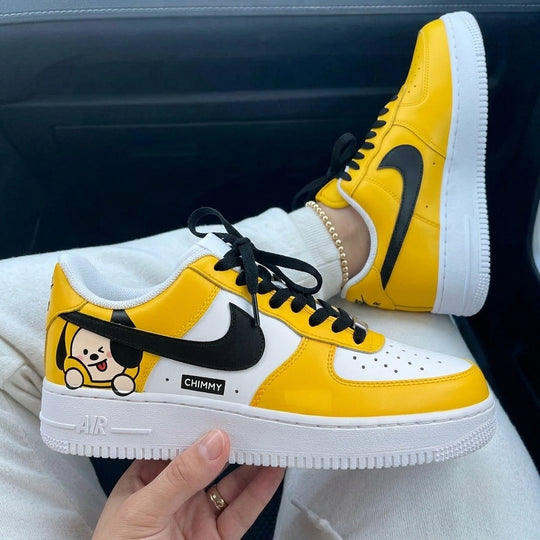 Custom Air Force 1 Yellow Black Chimmy