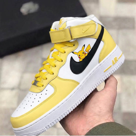Custom Air Force 1 Yellow Black Pikachu
