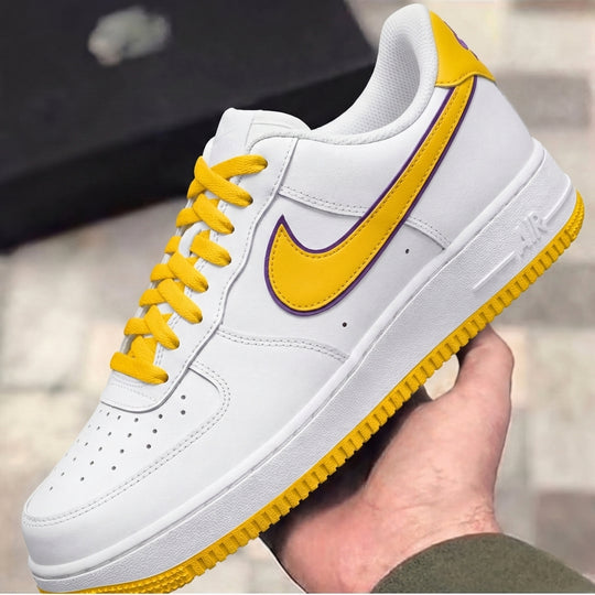 Custom Air Force 1 Yellow Purple