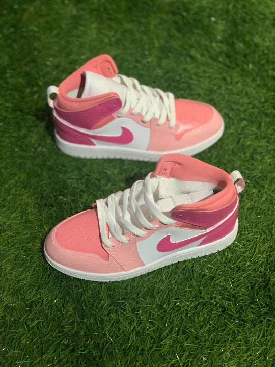 Custom Air Jordan 1 Baby Pink And Fuchsia