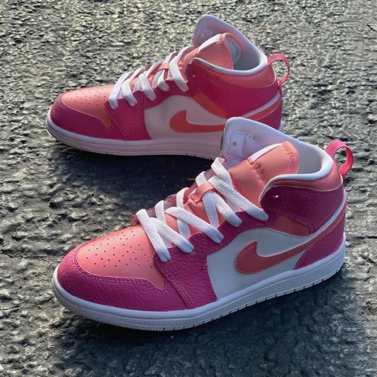 Custom Air Jordan 1 Baby Pink White Color - Blocked