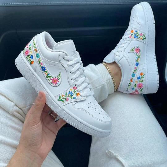 Custom Air Jordan 1 Floral
