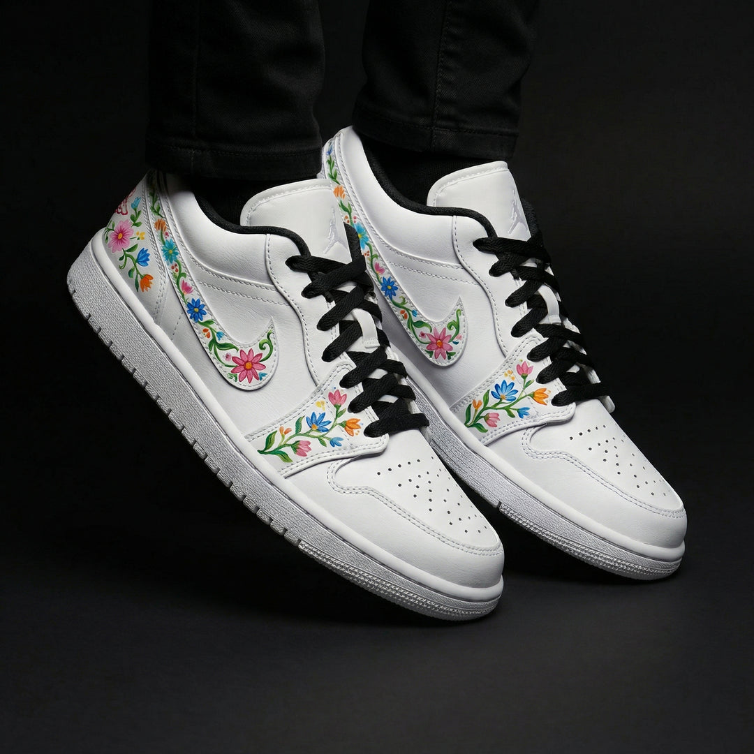 Custom Air Jordan 1 Floral