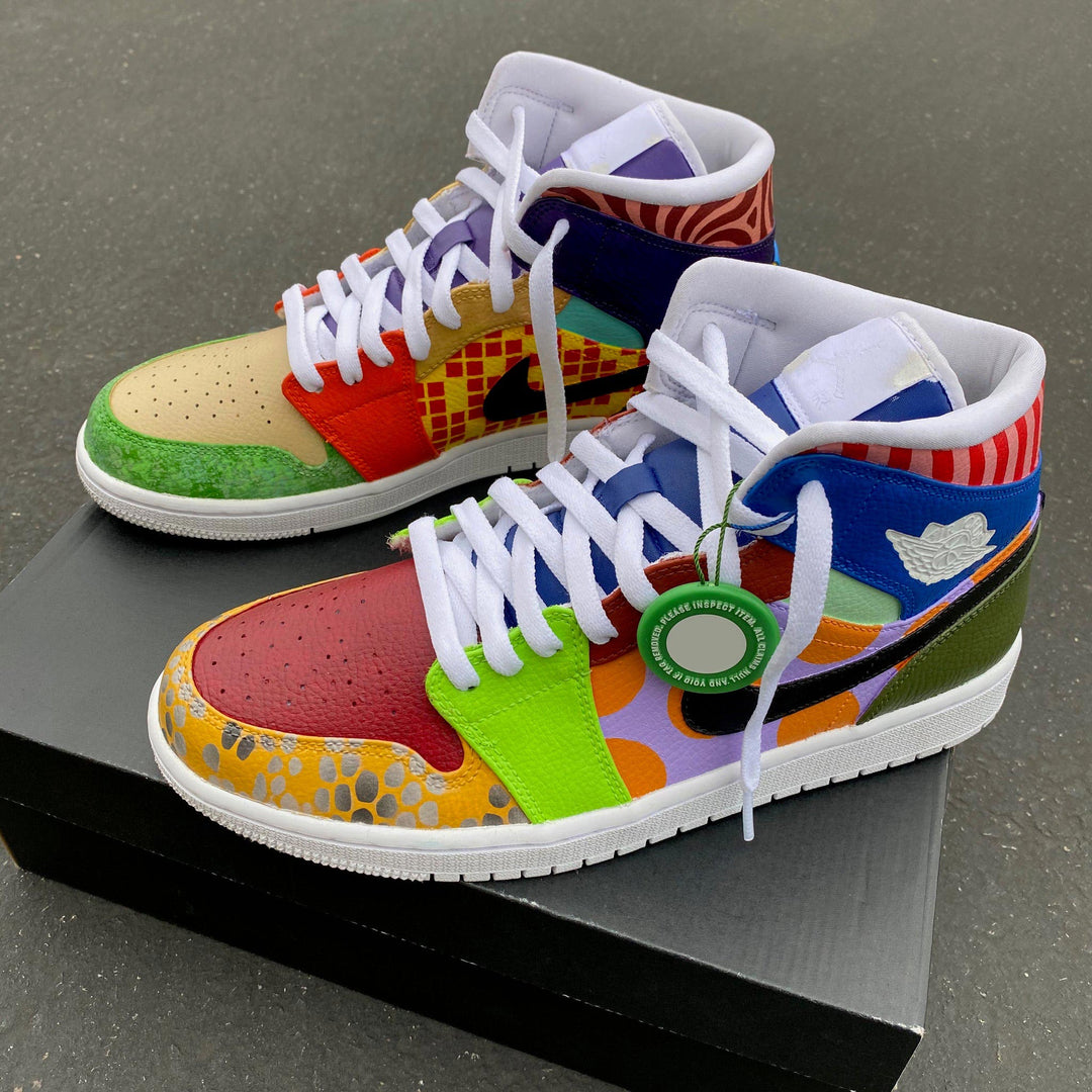 Custom Air Jordan 1 Multicolored With Various Patterns 