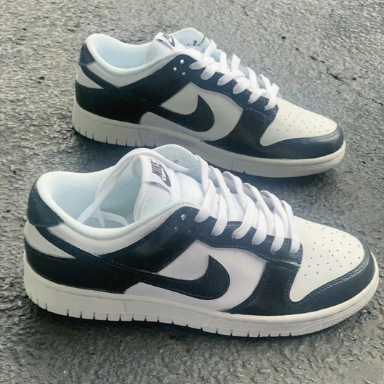 Custom Dunk Black And White Minimalist Design