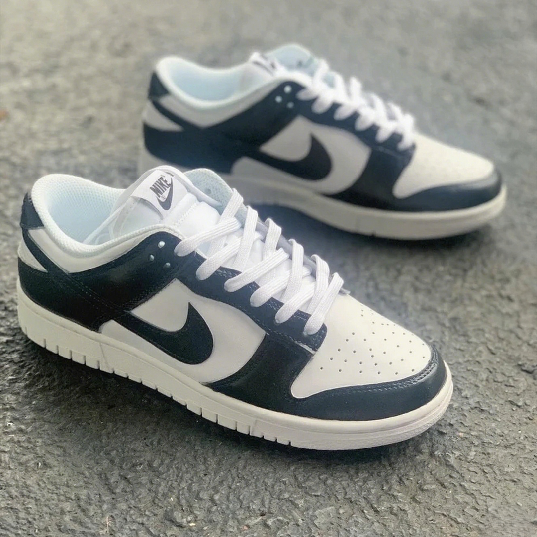 Custom Dunk Black And White Minimalist Design