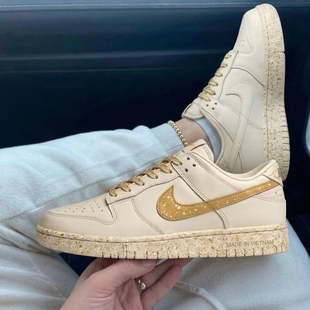Custom Dunk Gold Speckled