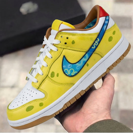 Custom Dunk Yellow SpongeBob Theme