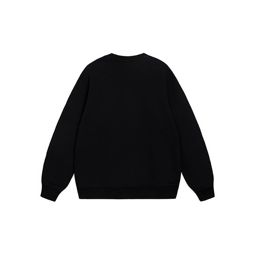Custom Embroidery Nike Sweatshirt Black Floral