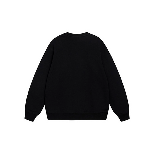 Custom Embroidery Nike Sweatshirt Black Floral