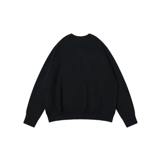 Custom Embroidery Nike Sweatshirt Floral Crescent Design Black