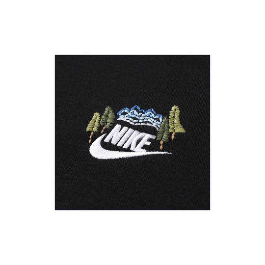 Custom Embroidery Nike Sweatshirt Mountain Trees Pattern