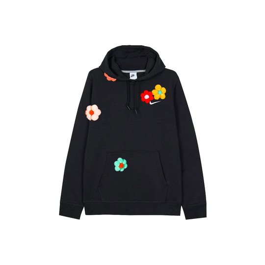 Custom Embroidery Nike Sweatshirt With Colorful Flower Patches