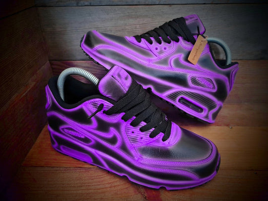 Custom Nike Air Max Purple Black