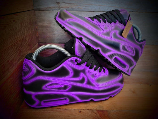 Custom Nike Air Max Purple Black